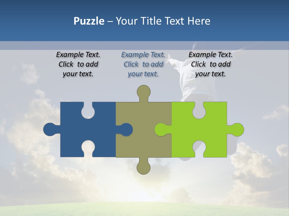 Blue Sunrise Field PowerPoint Template