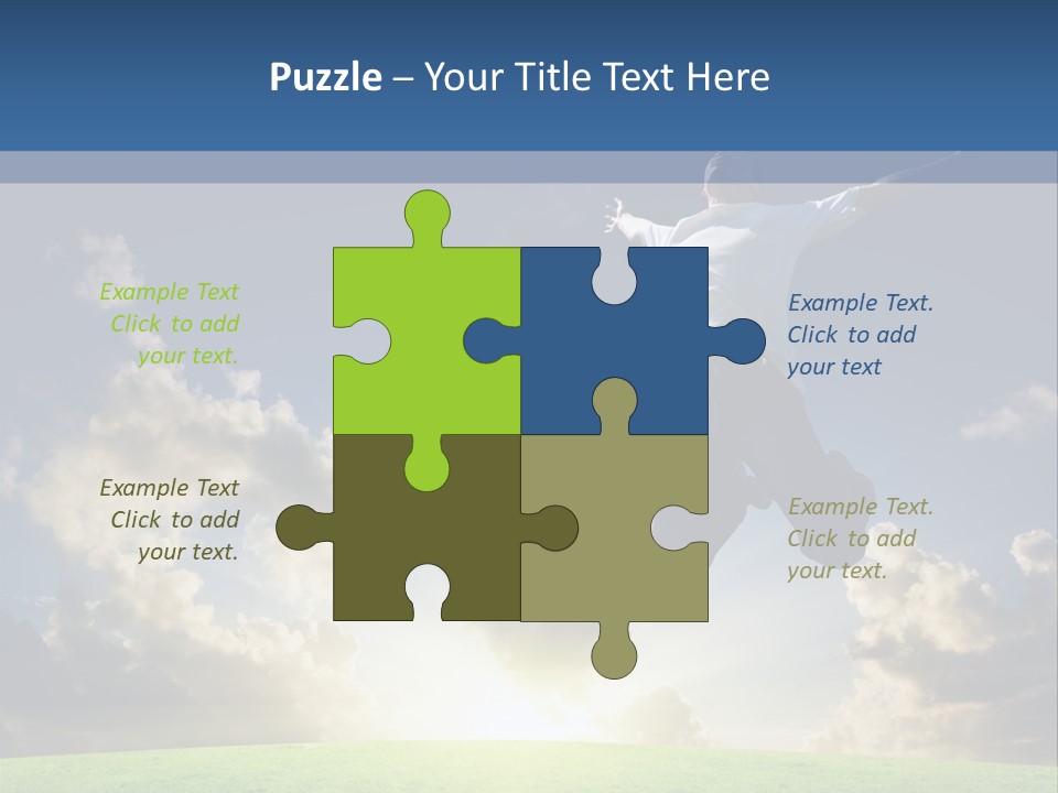 Blue Sunrise Field PowerPoint Template