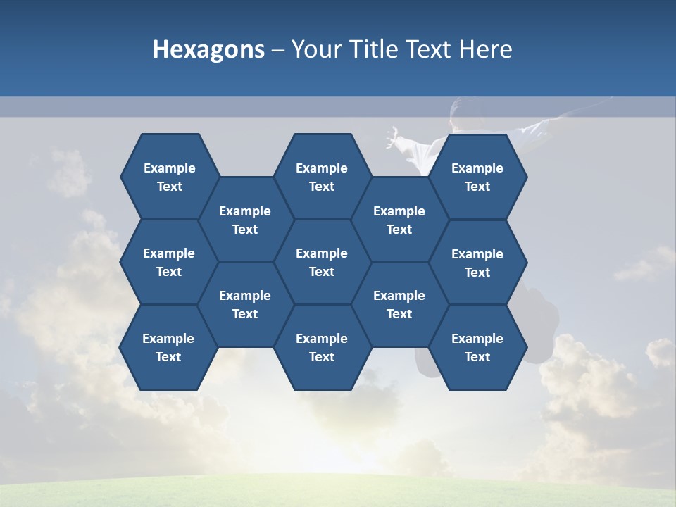 Blue Sunrise Field PowerPoint Template