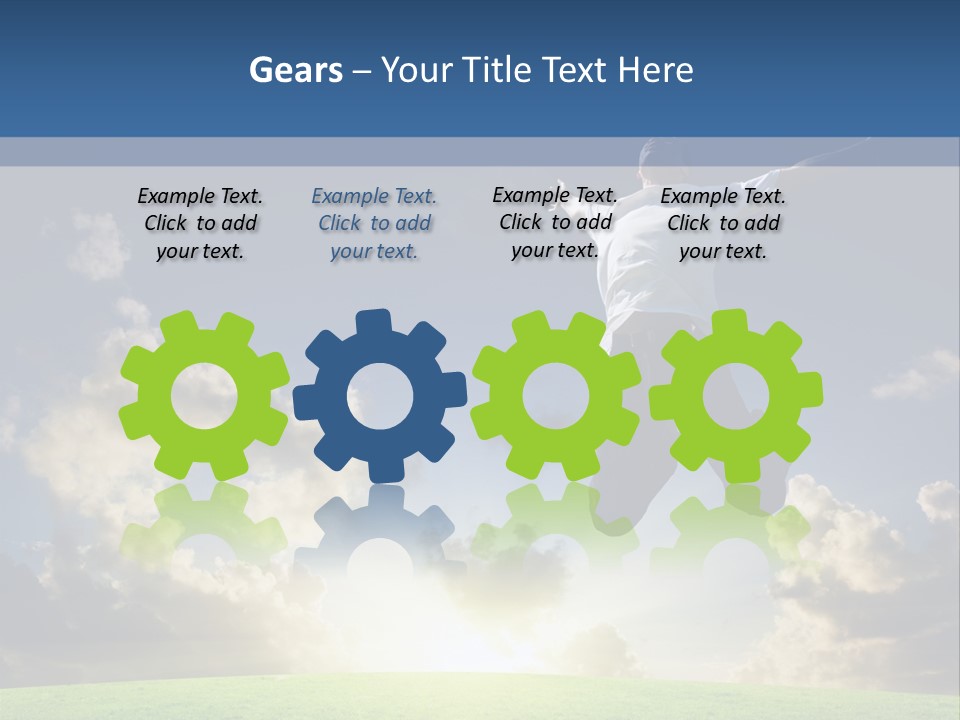 Blue Sunrise Field PowerPoint Template