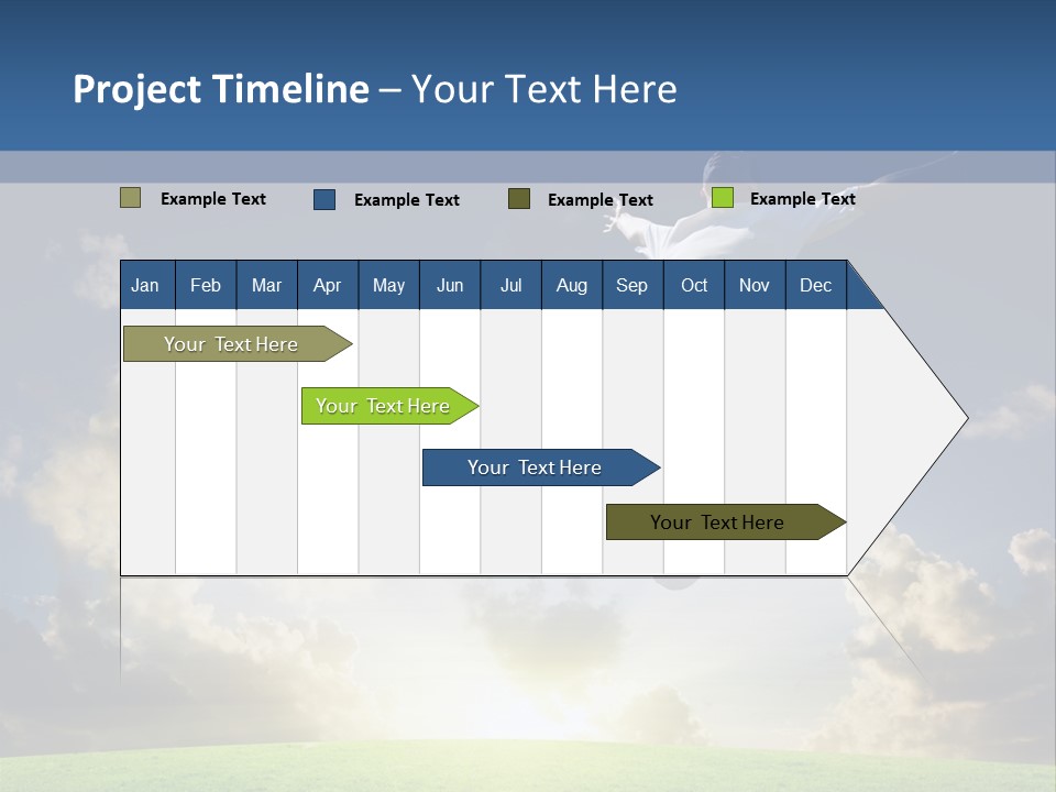 Blue Sunrise Field PowerPoint Template