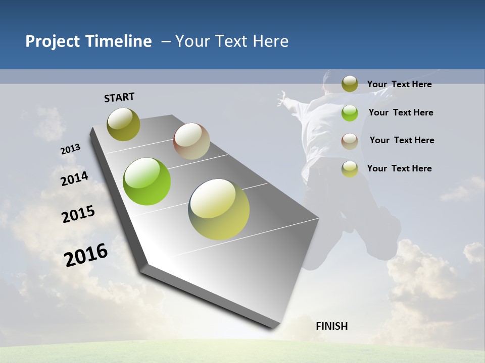 Blue Sunrise Field PowerPoint Template