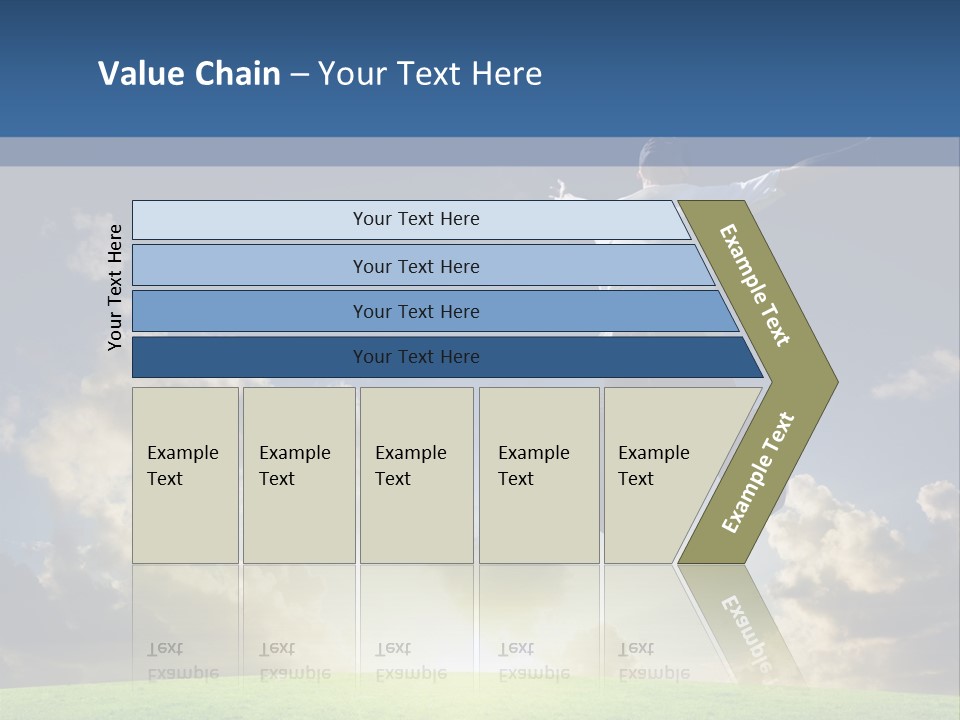 Blue Sunrise Field PowerPoint Template