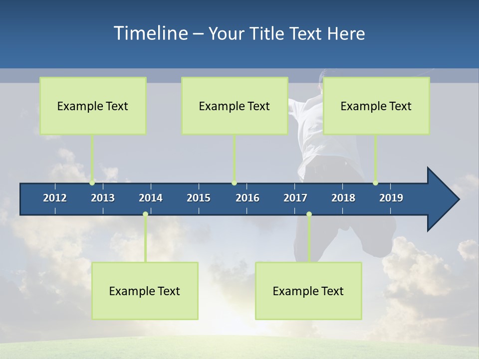 Blue Sunrise Field PowerPoint Template