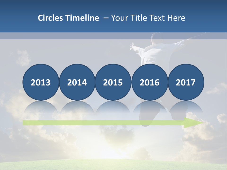 Blue Sunrise Field PowerPoint Template