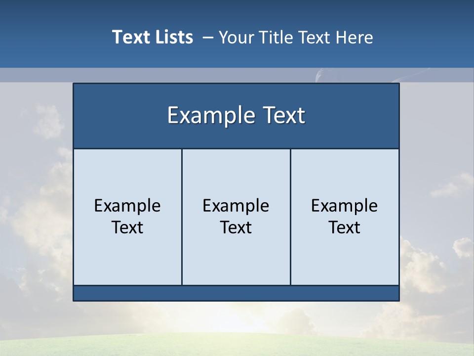 Blue Sunrise Field PowerPoint Template