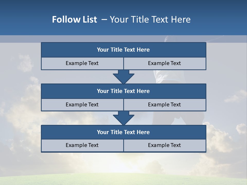 Blue Sunrise Field PowerPoint Template