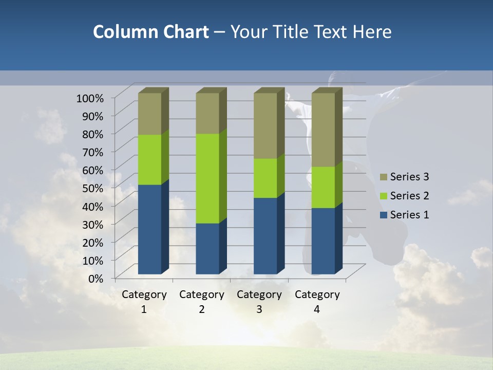 Blue Sunrise Field PowerPoint Template