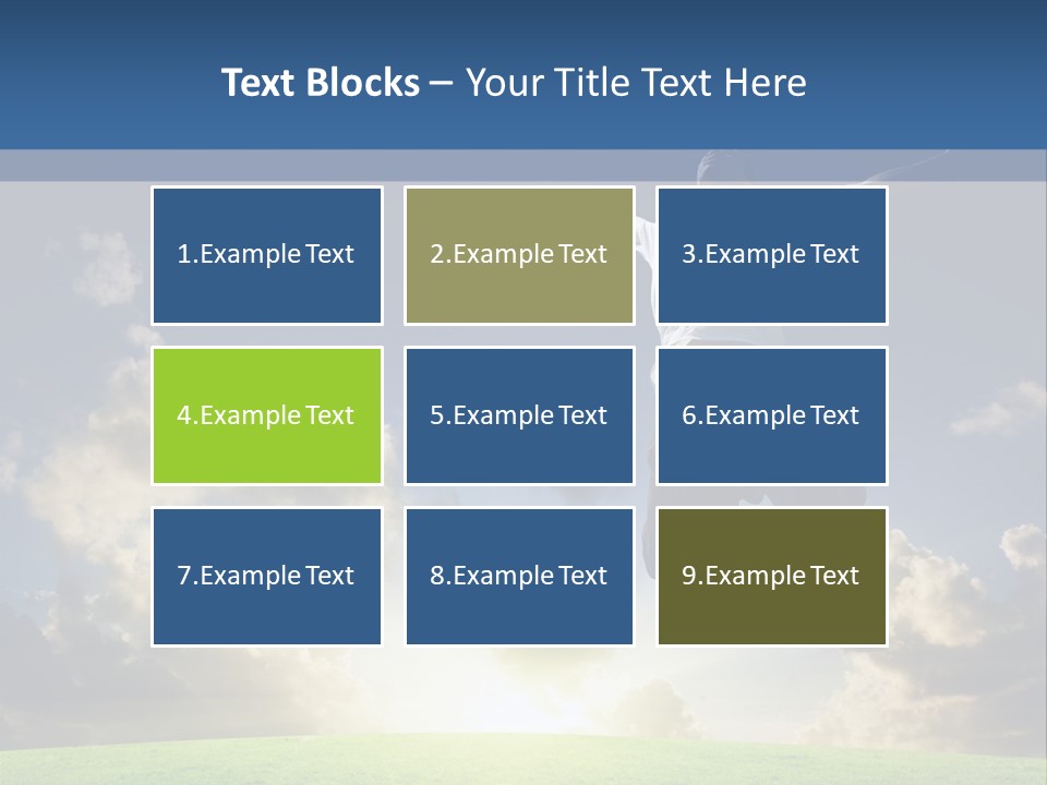 Blue Sunrise Field PowerPoint Template