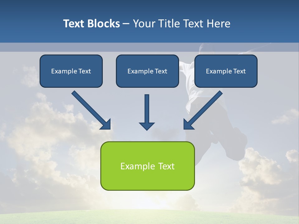 Blue Sunrise Field PowerPoint Template