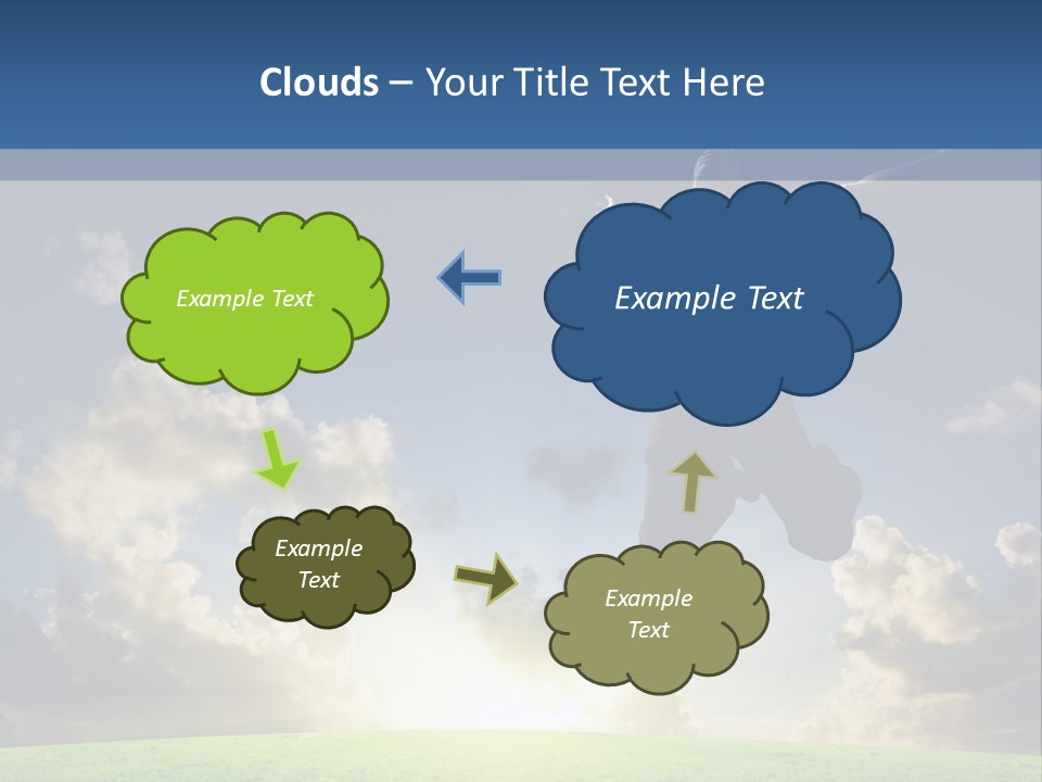 Blue Sunrise Field PowerPoint Template