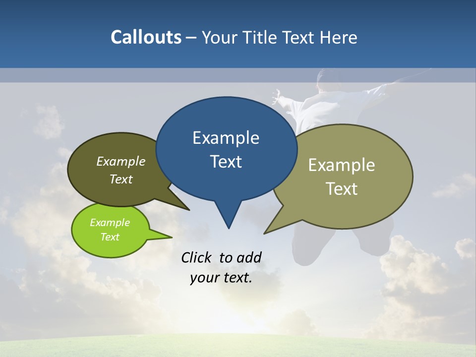 Blue Sunrise Field PowerPoint Template