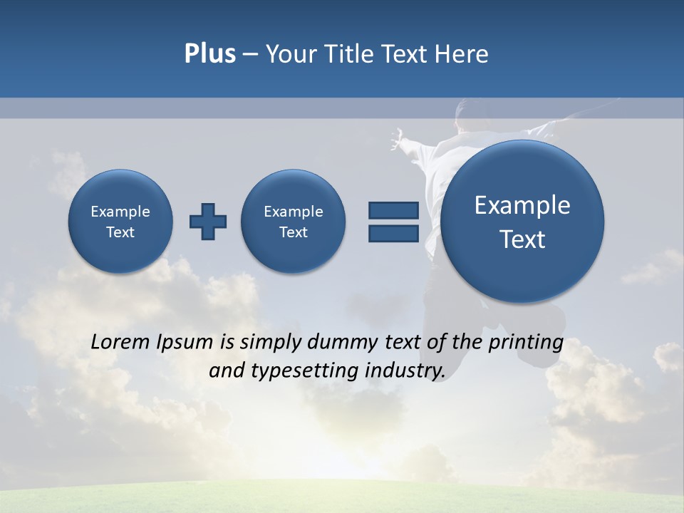 Blue Sunrise Field PowerPoint Template