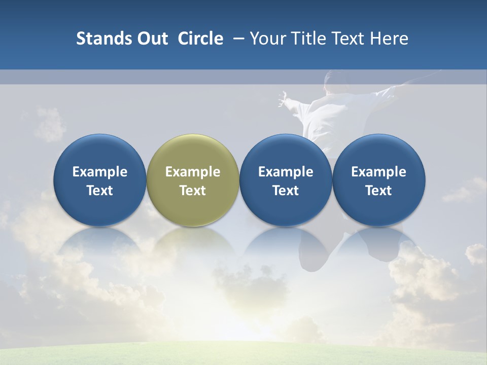 Blue Sunrise Field PowerPoint Template