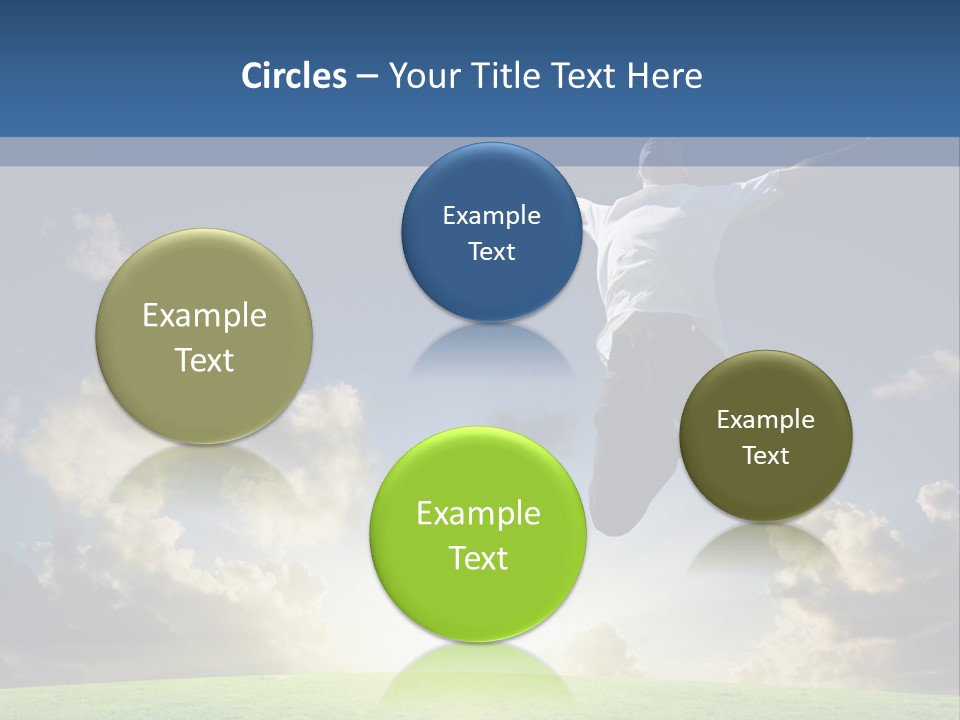 Blue Sunrise Field PowerPoint Template