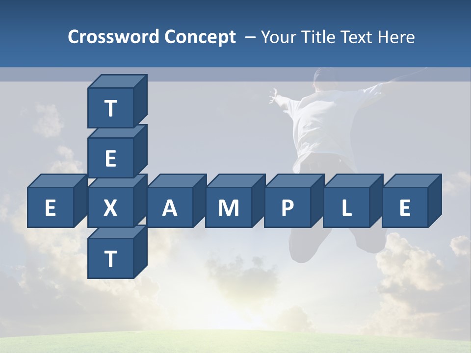 Blue Sunrise Field PowerPoint Template