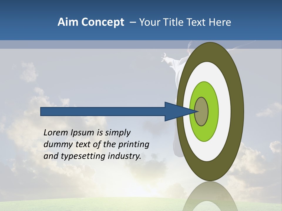 Blue Sunrise Field PowerPoint Template