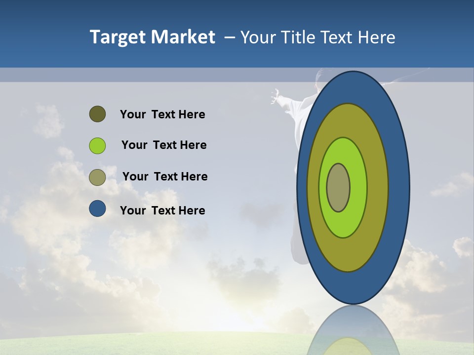 Blue Sunrise Field PowerPoint Template