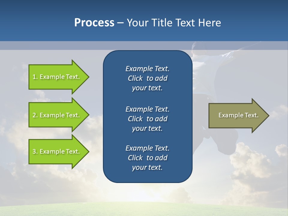 Blue Sunrise Field PowerPoint Template