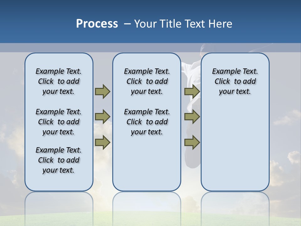 Blue Sunrise Field PowerPoint Template