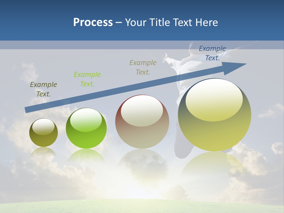 Blue Sunrise Field PowerPoint Template