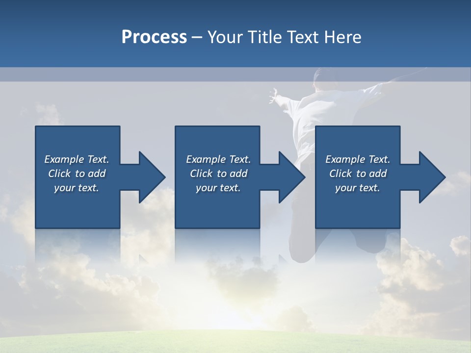 Blue Sunrise Field PowerPoint Template