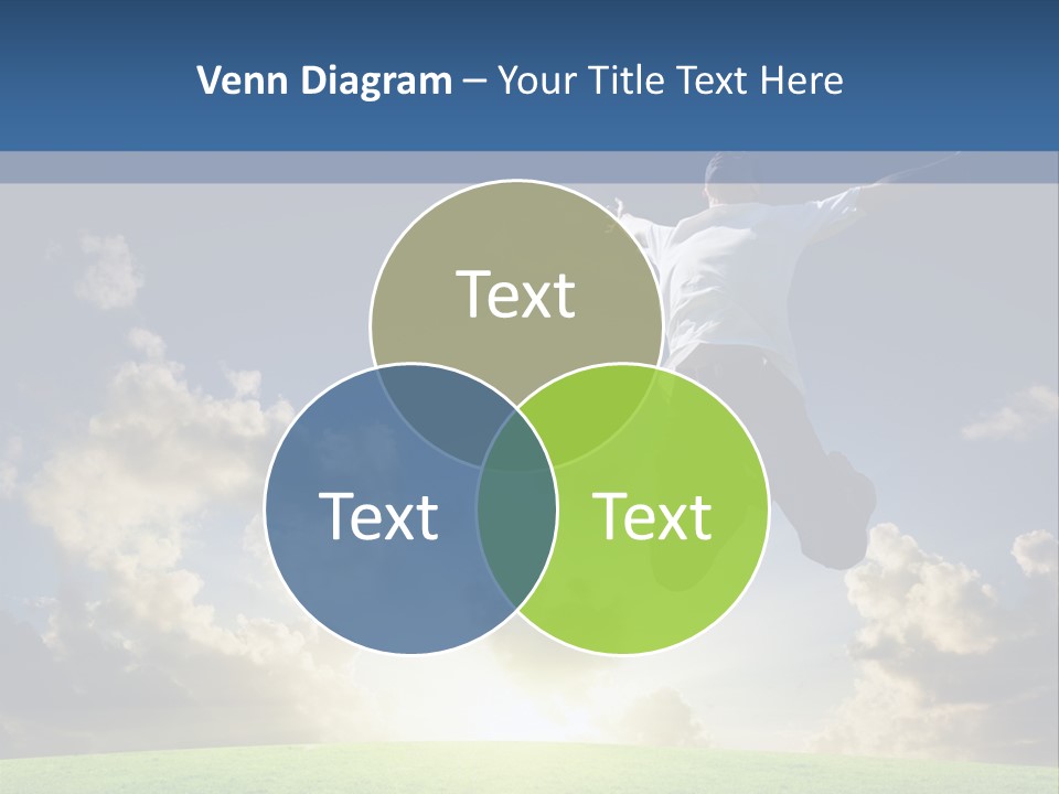 Blue Sunrise Field PowerPoint Template