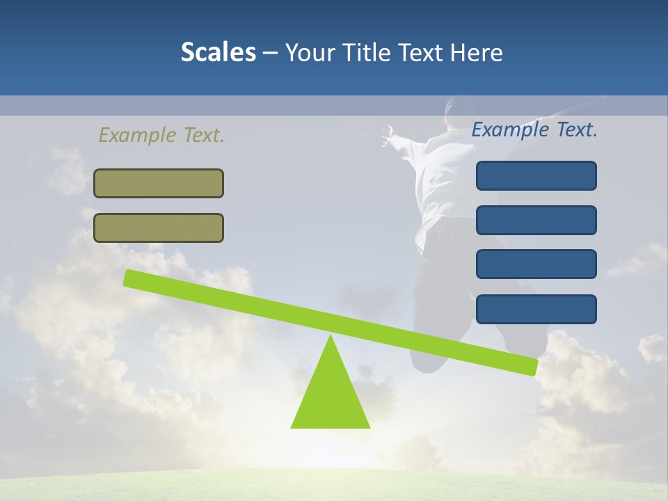 Blue Sunrise Field PowerPoint Template