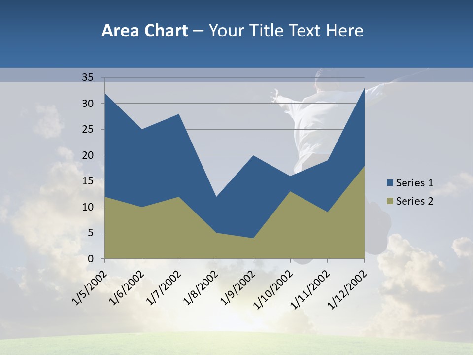 Blue Sunrise Field PowerPoint Template