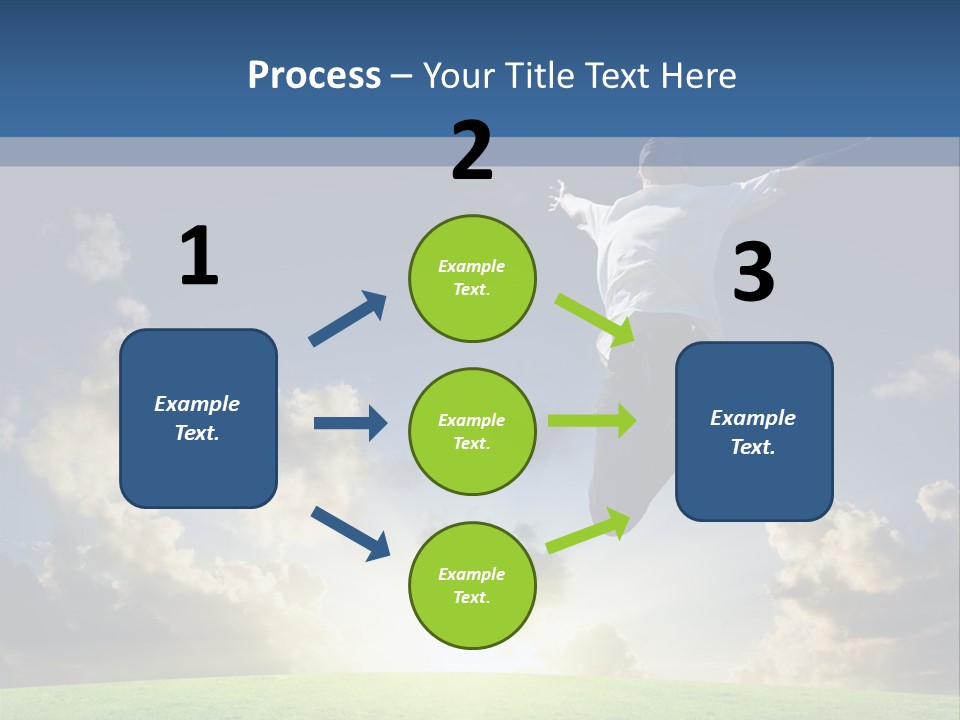 Blue Sunrise Field PowerPoint Template