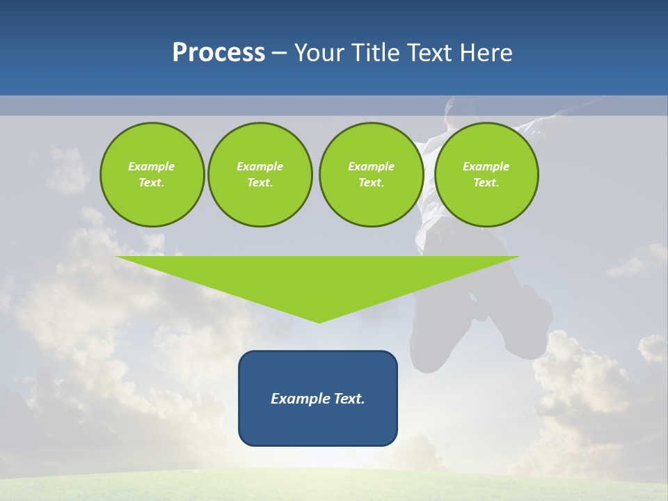 Blue Sunrise Field PowerPoint Template