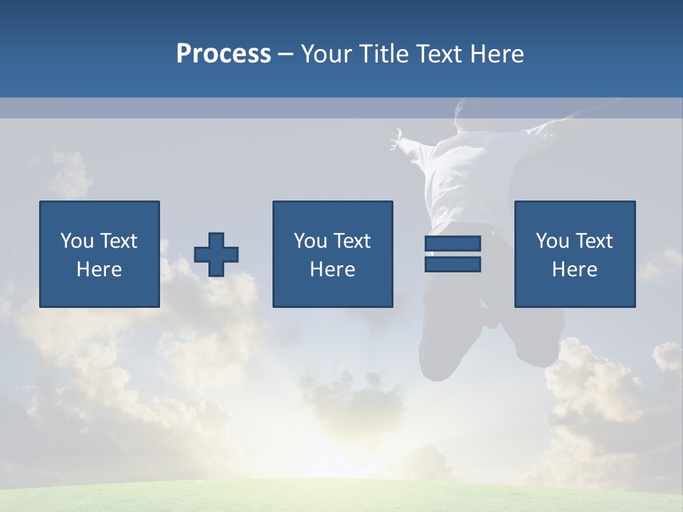 Blue Sunrise Field PowerPoint Template