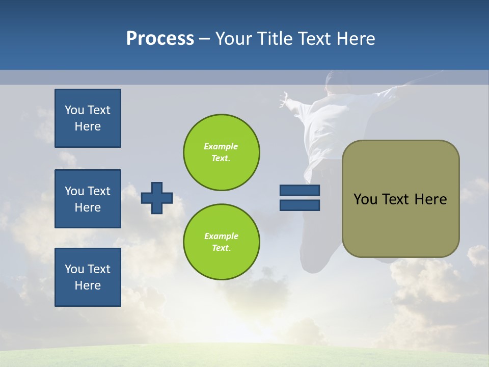 Blue Sunrise Field PowerPoint Template