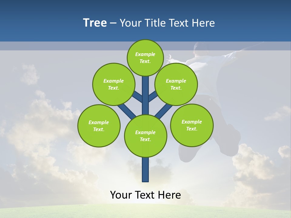 Blue Sunrise Field PowerPoint Template