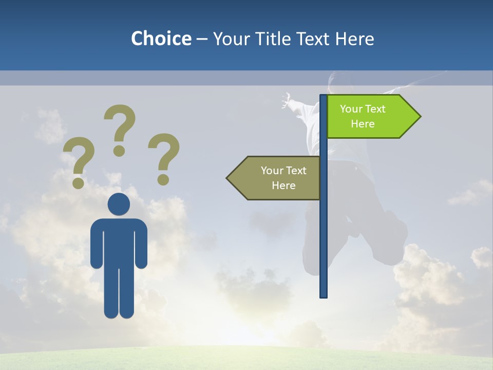 Blue Sunrise Field PowerPoint Template