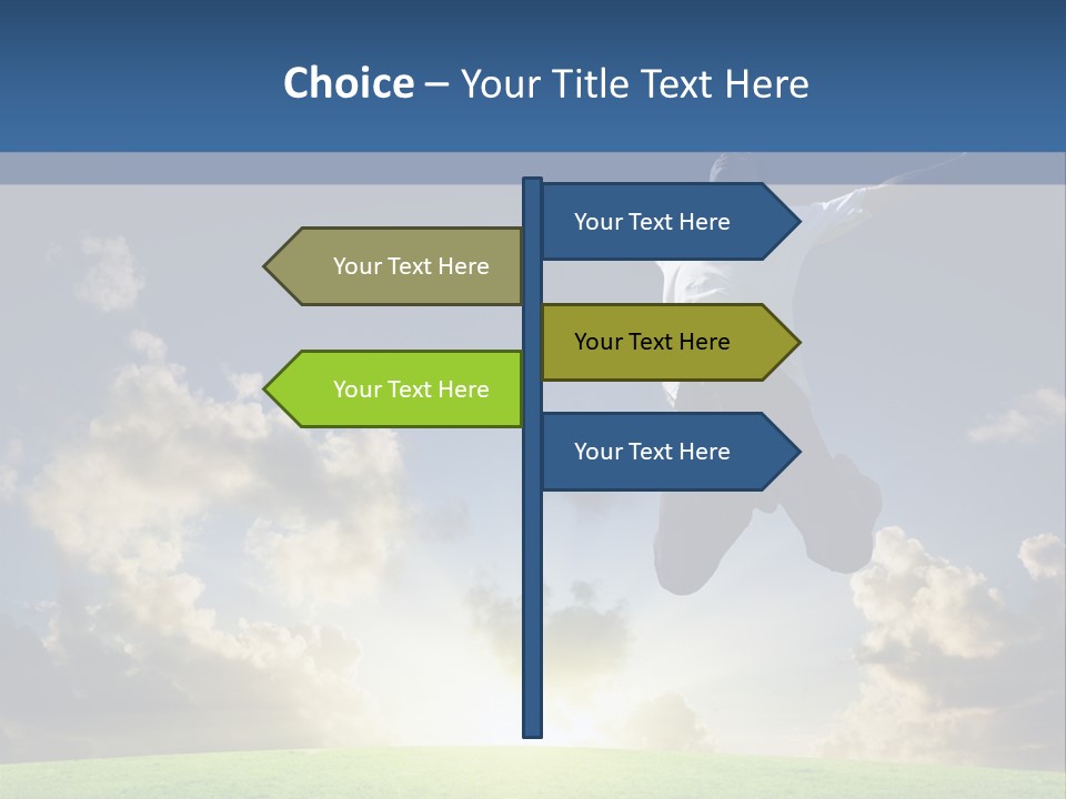 Blue Sunrise Field PowerPoint Template