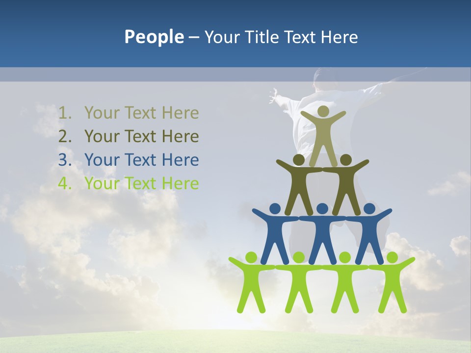 Blue Sunrise Field PowerPoint Template