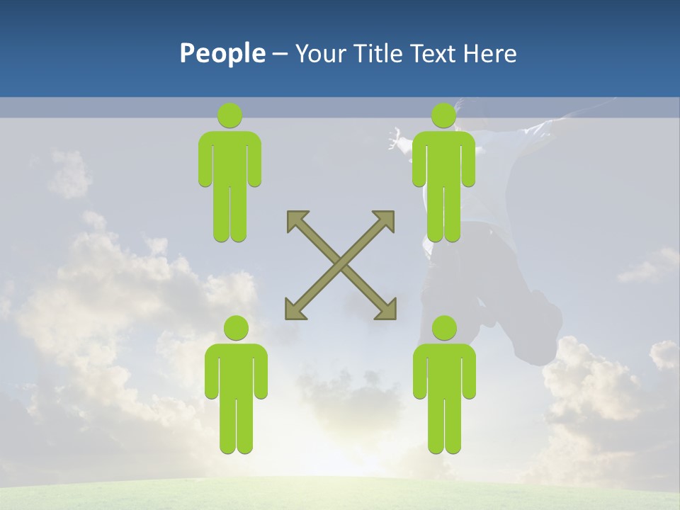 Blue Sunrise Field PowerPoint Template