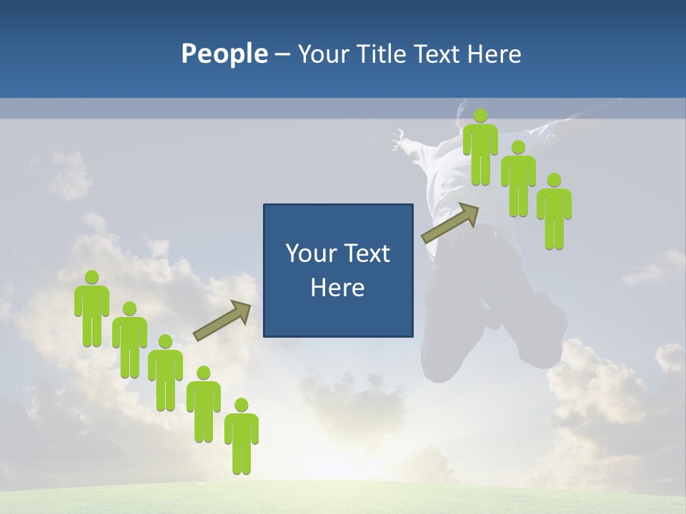Blue Sunrise Field PowerPoint Template