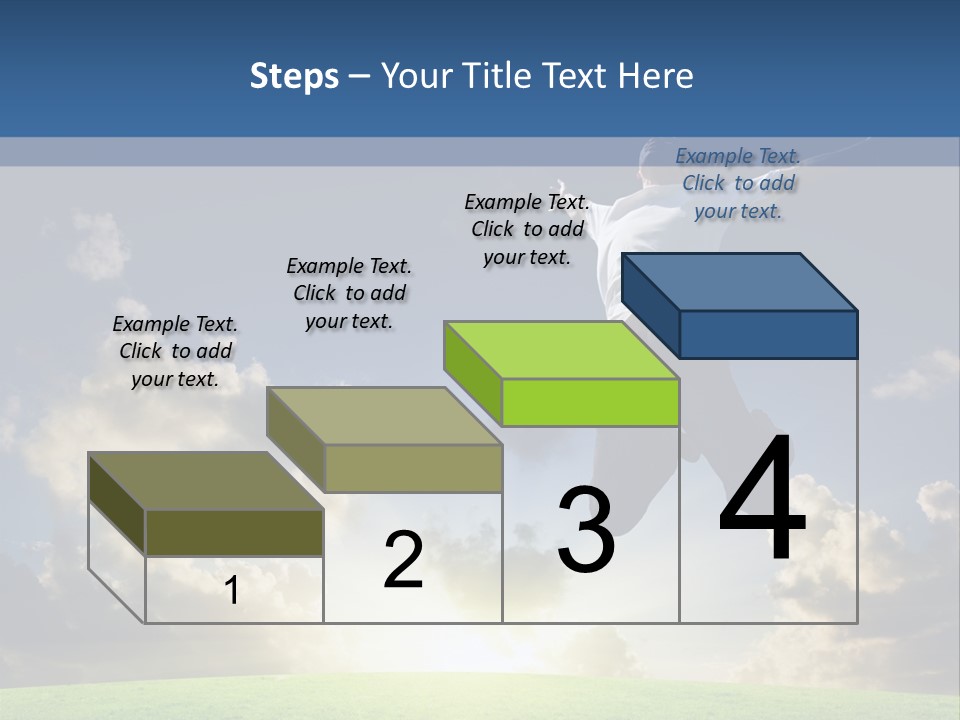 Blue Sunrise Field PowerPoint Template