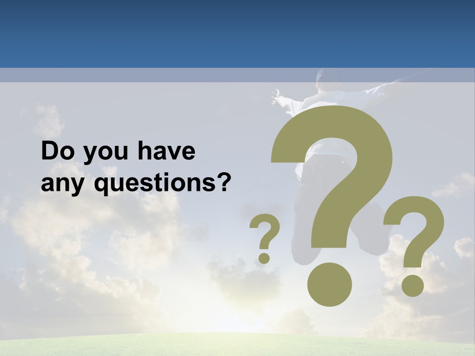 Blue Sunrise Field PowerPoint Template