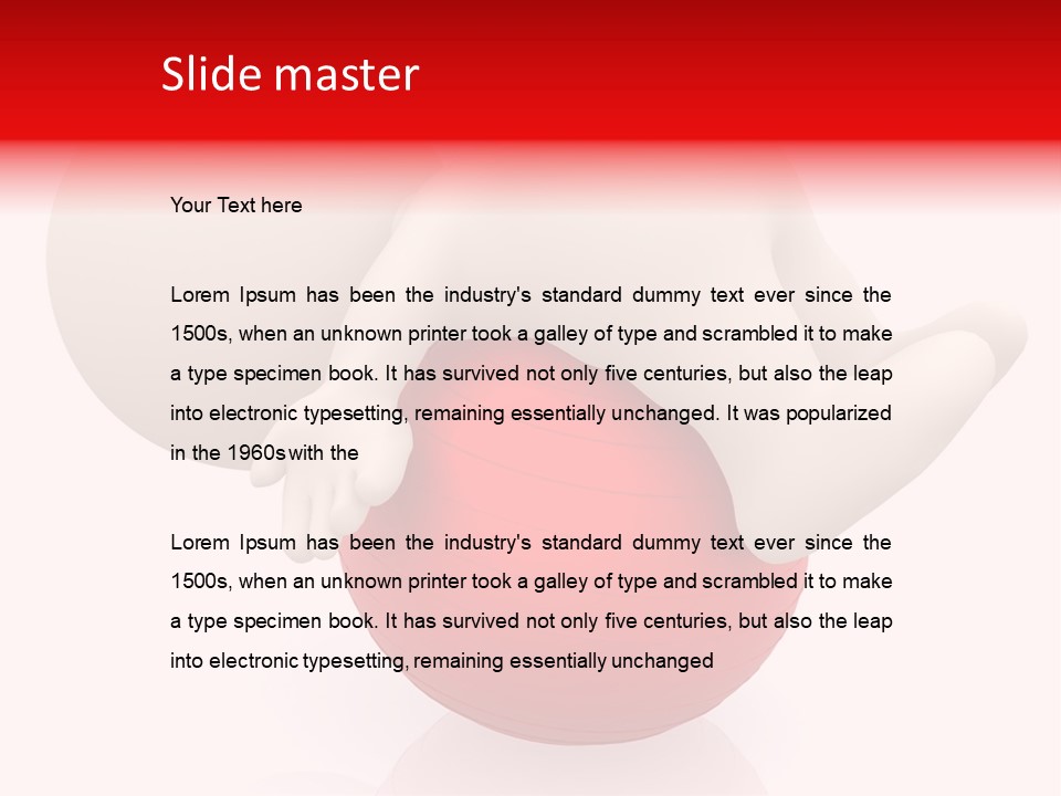 Healthy Stretch People PowerPoint Template