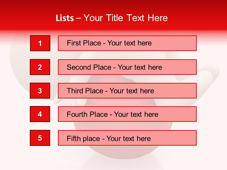Healthy Stretch People PowerPoint Template