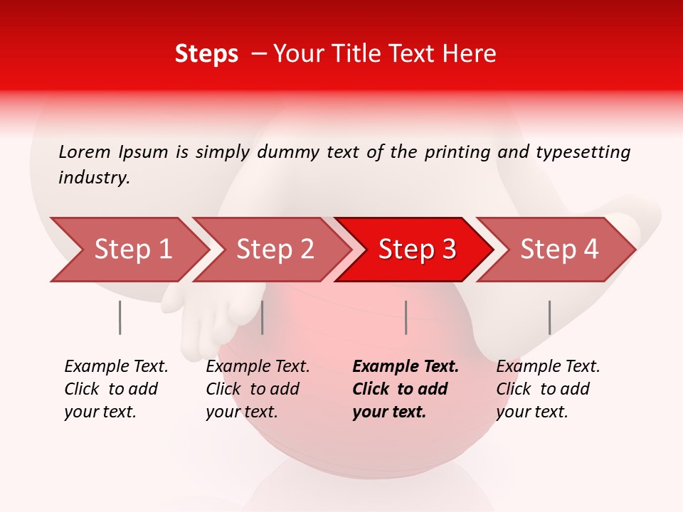 Healthy Stretch People PowerPoint Template