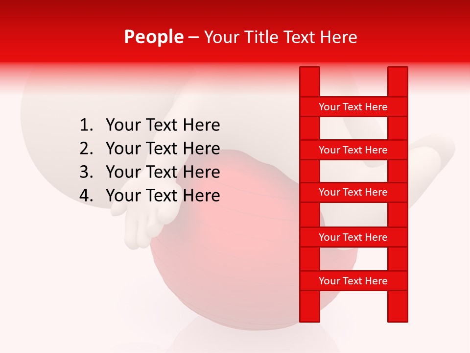 Healthy Stretch People PowerPoint Template