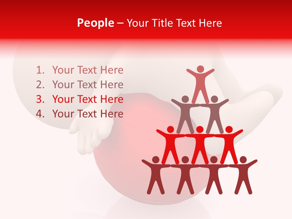 Healthy Stretch People PowerPoint Template