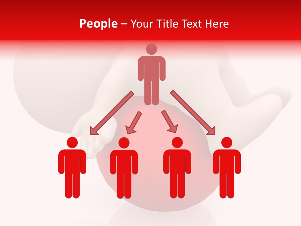 Healthy Stretch People PowerPoint Template