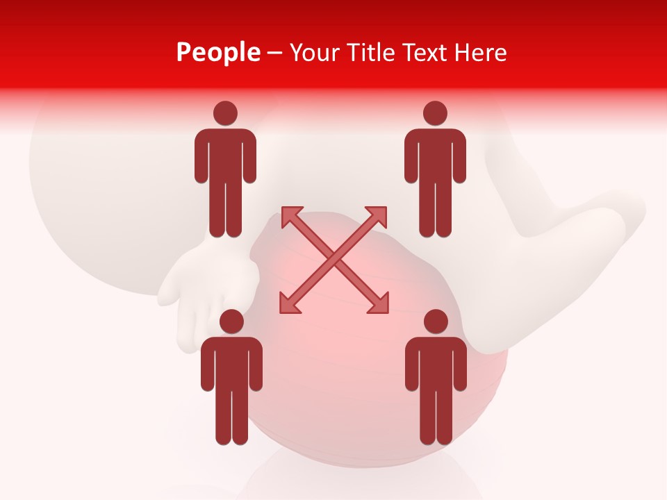 Healthy Stretch People PowerPoint Template