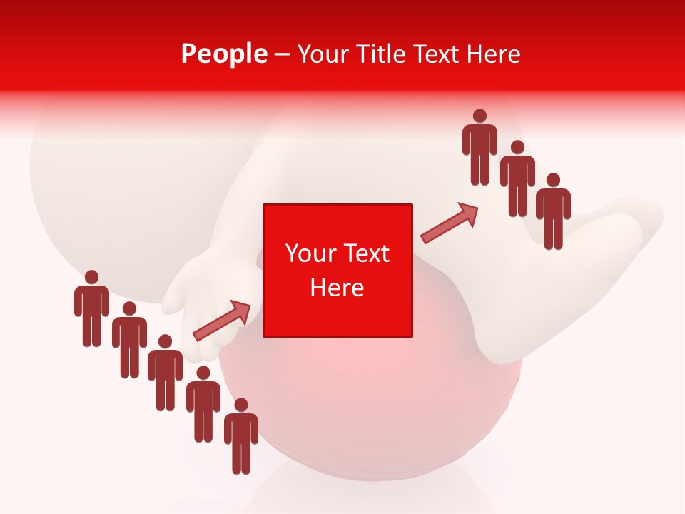 Healthy Stretch People PowerPoint Template