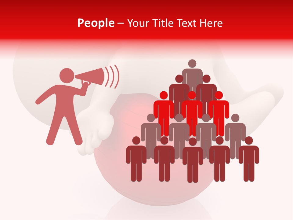 Healthy Stretch People PowerPoint Template